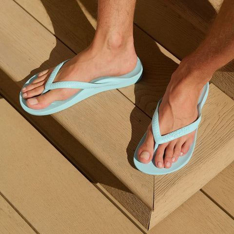 Arch Support Flip Flops - Classic - Sky Blue