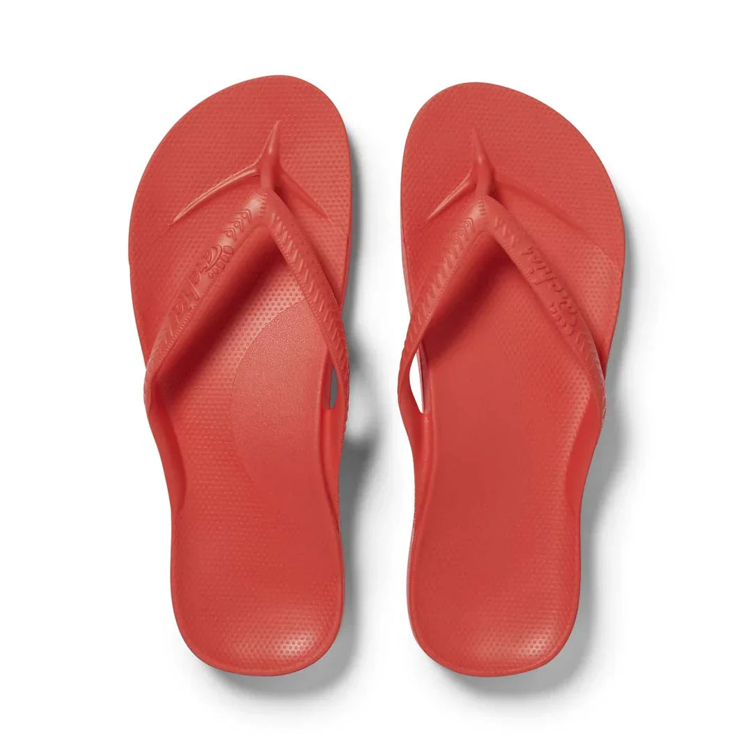 Arch Support Flip Flops - Classic - Coral